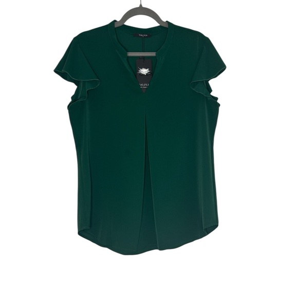 NWT Emerald Ruffle Sleeve Top - Picture 1 of 4